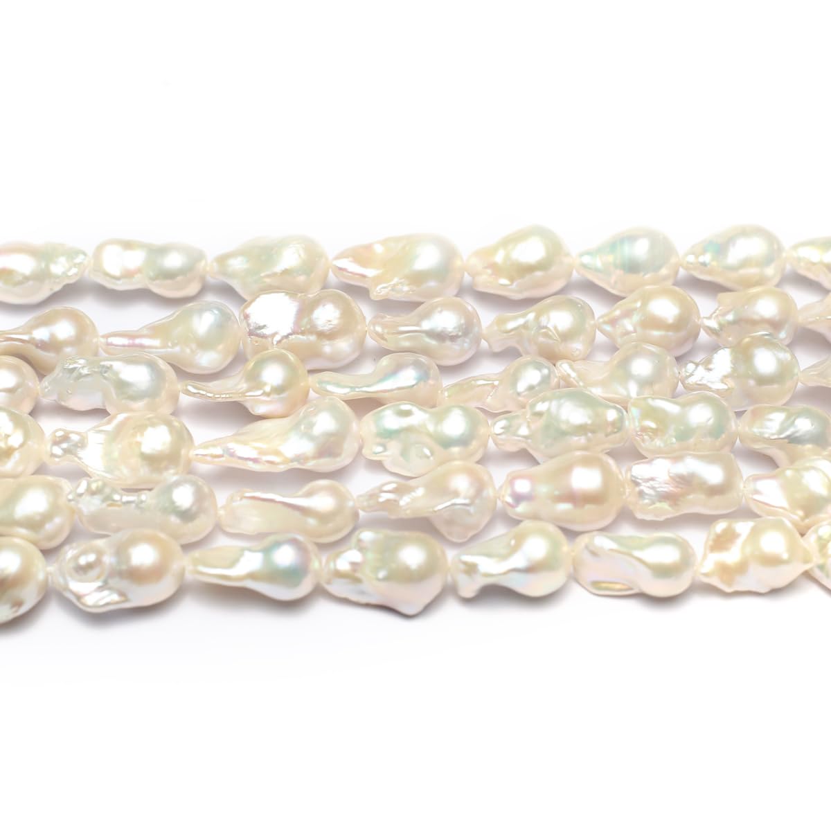 QSLLER Irregular Natural Freshwater Cultured Pearl Beads Baroque Pearl Beads for Jewelry Making Neckalce Craft DIY