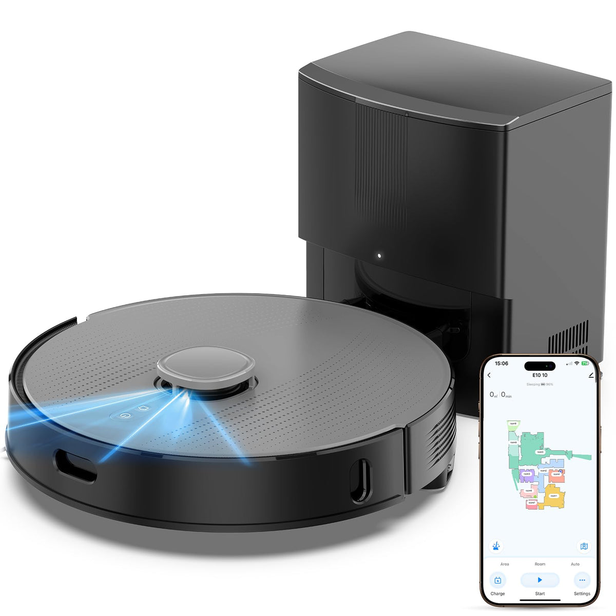 Robot Vacuum and Mop for Pet Hair, Intense Power-Lifting Suction
