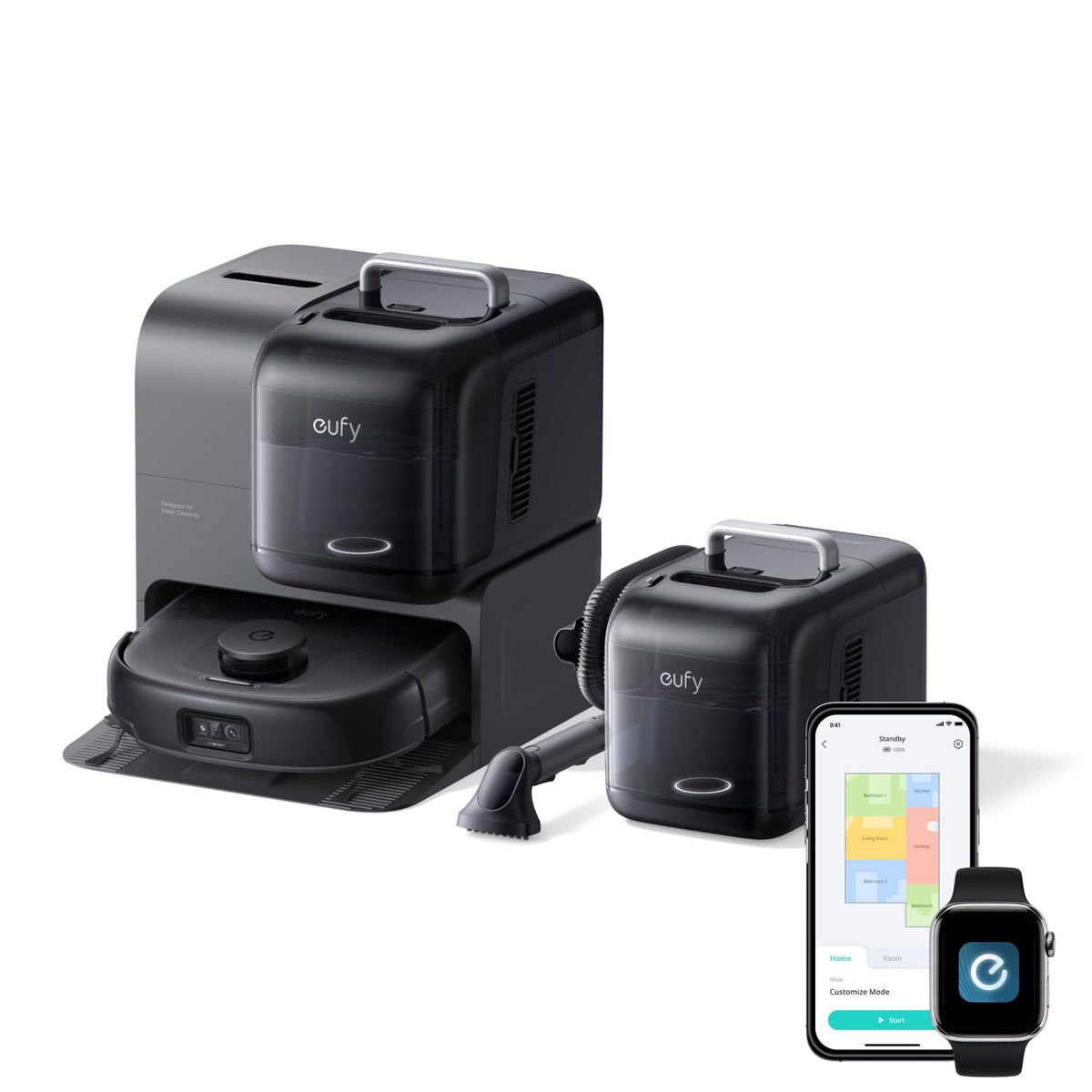 eufy Omni S2 Robot Vacuum and Mop Combo, 30,000 Pa, 99.99% Germ Removal
