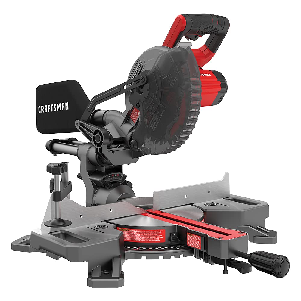 CRAFTSMAN V20 Cordless Sliding Miter Saw, 7-1/4 inch, Battery and Charger