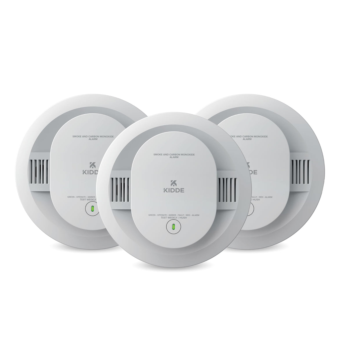 Kidde Smoke & Carbon Monoxide Detector, AA Battery-Powered, 30CUDR, 3 Pack
