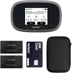 Verizon Wireless Jetpack Inseego MiFi 8800L | Free VPN Mobile Hotspot for Travel | 4G Mobile Portable WiFi | Unlocked Globally | Near 5G Speed up to 1200 Mbps | EVDO-LINK Bundle (Base)