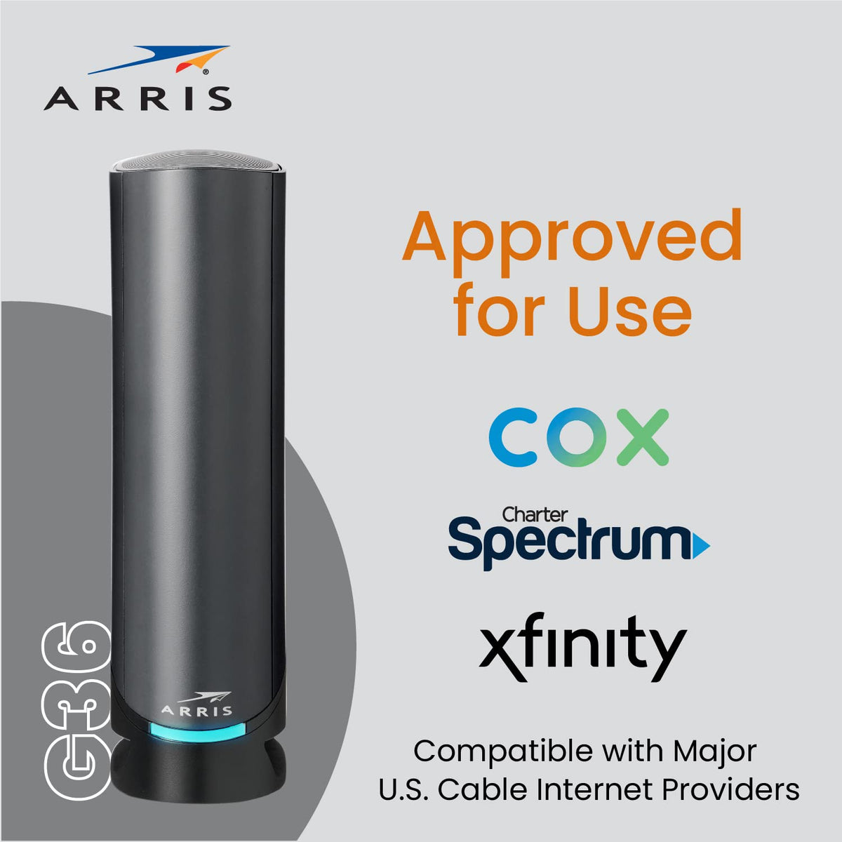 ARRIS Surfboard G36 DOCSIS 3.1 Multi-Gig Modem & Wi-Fi 6 Router | AX3000