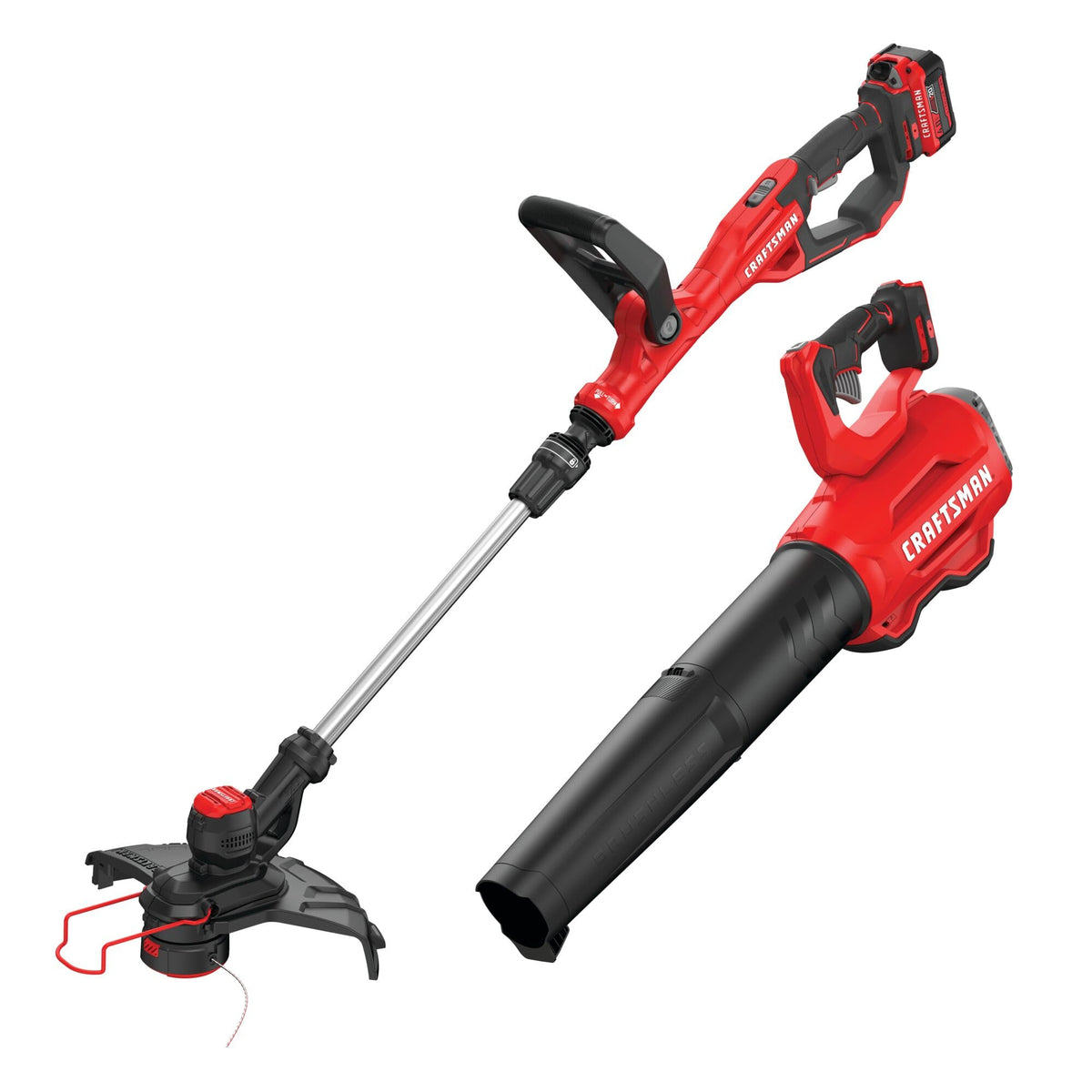 CRAFTSMAN V20 RP Cordless String Trimmer and Lawn Edger Kit, Weed Wacker, Extended Run Time, Brushless High-Output Motor, 13 Inch Deck, 5.0Ah Battery & Charger Included (CMCST930P1)
