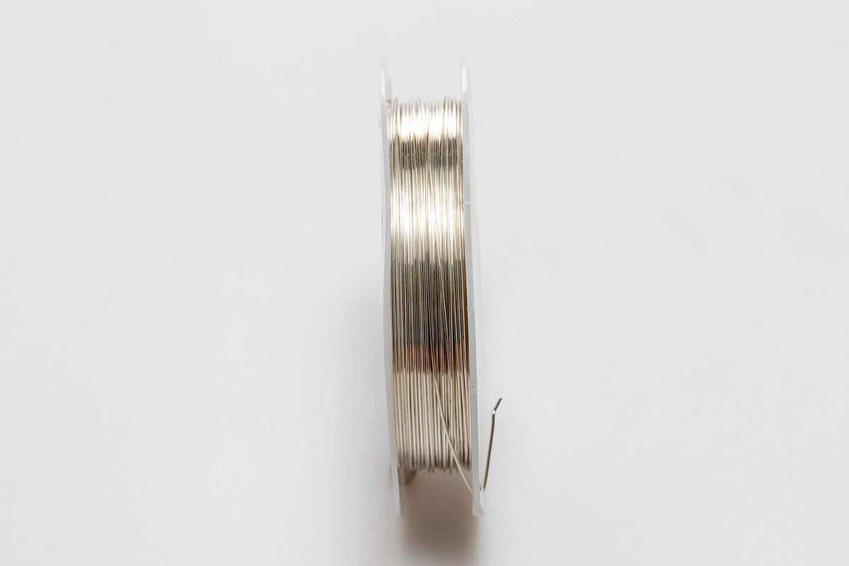 925 Sterling Silver Wire, 21 Gauge, Round, Half Hard, 25FT by CRAFT WIRE