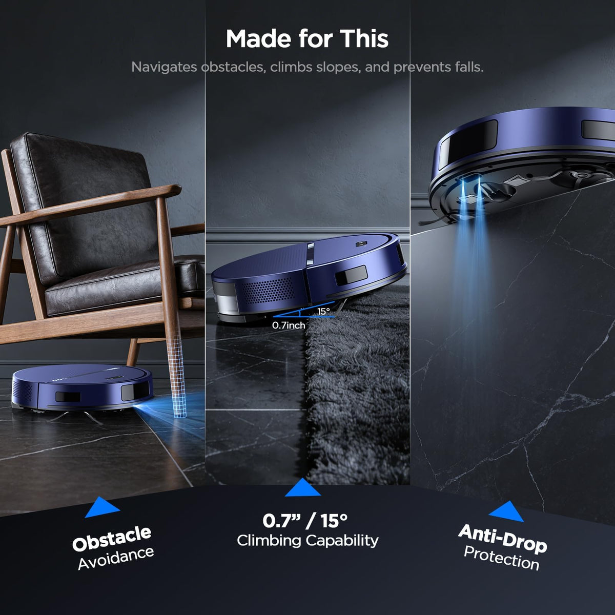 Robot Vacuum and Mop Combo Floor 8C2