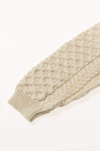 Aran Crafts Irish Unisex Cable Knit Merino Wool Sweater (C1949)