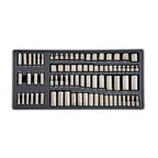 CRAFTSMAN OVERDRIVE 284-Piece Gunmetal Chrome Mechanics Tool Set, Standard SAE/Metric Socket Set, with Hard Case (CMMT99284)