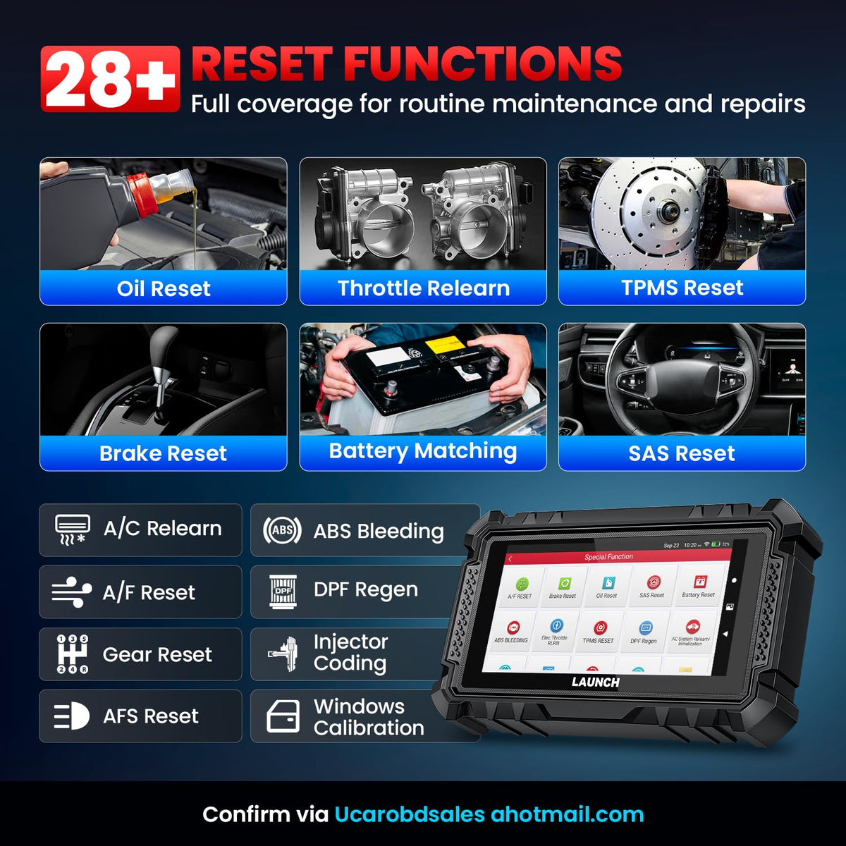 LAUNCH X431 CRP719E Full Bi-Directional OBD2 Scanner, Lifetime Free Updates
