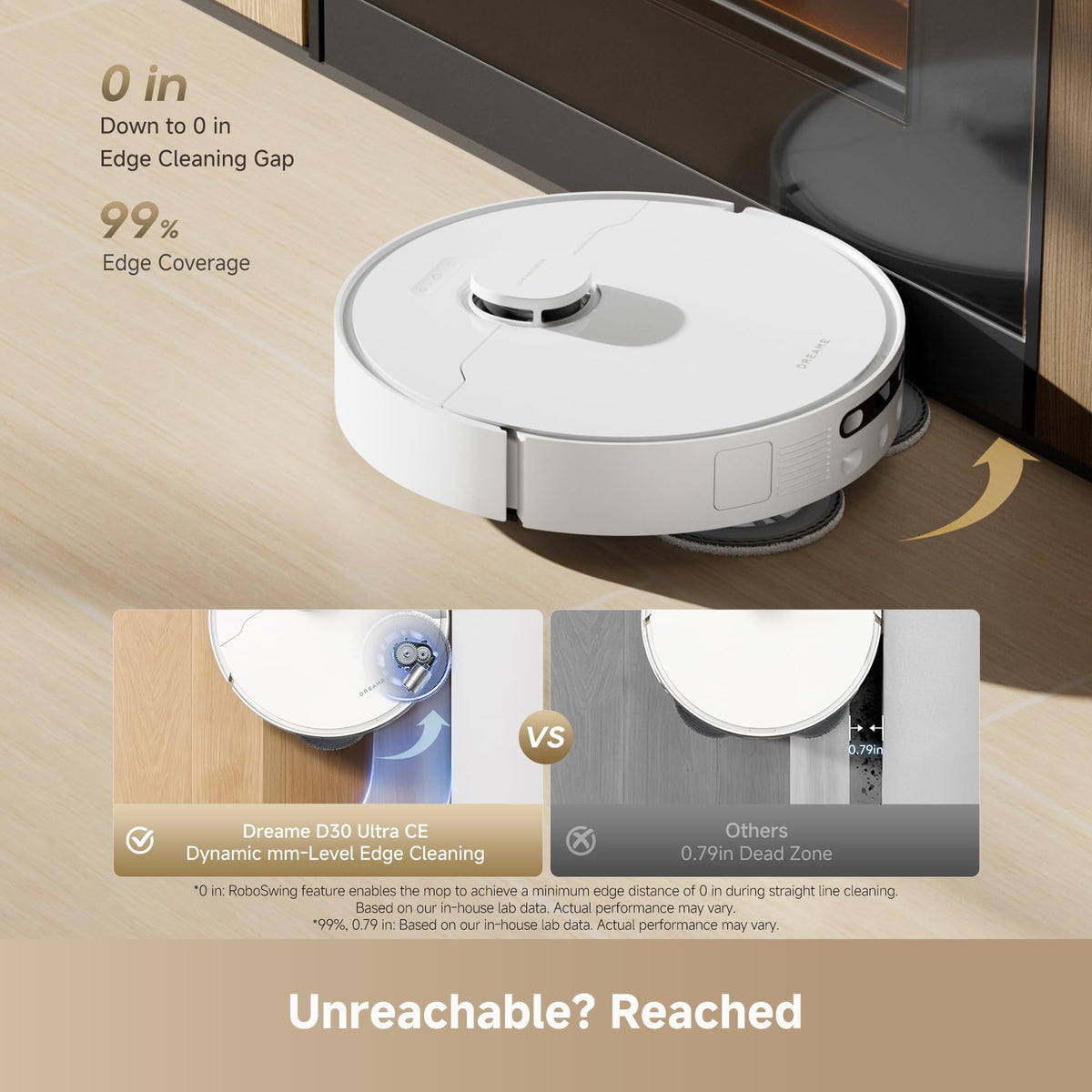 DREAME D30 Ultra CE Robot Vacuum and Mop, 25,000Pa Powerful Suction