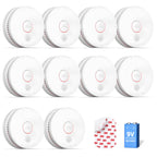 SITERWELL12 Pack Smoke Detector, 10 Year Product Life Fire Alarm