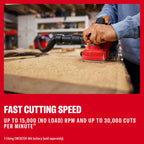 CRAFTSMAN V20 Cordless Brushless Hand Planer, 3-1/4 In. Fast Cutting Wood Planer with Dust Bag, Up to 15,000 RPM, Tool Only (CMCW350B)