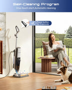 Wet Dry Vacuum Steam Mops, 4-in-1 Steam Vacuum Cleaner for Floor Cleaning
