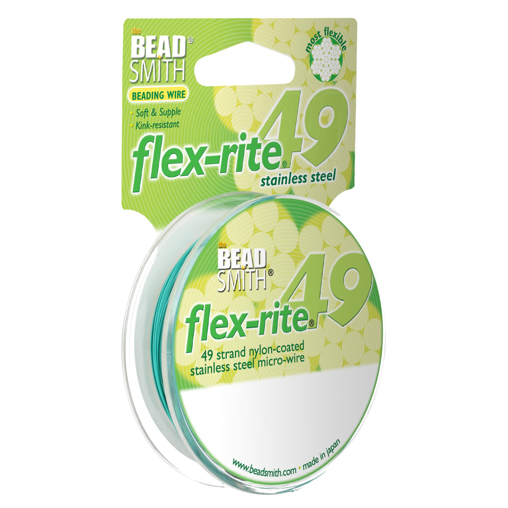 The Beadsmith Flex-Rite Beading Wire, Nylon-Coated Stainless-Steel Wire