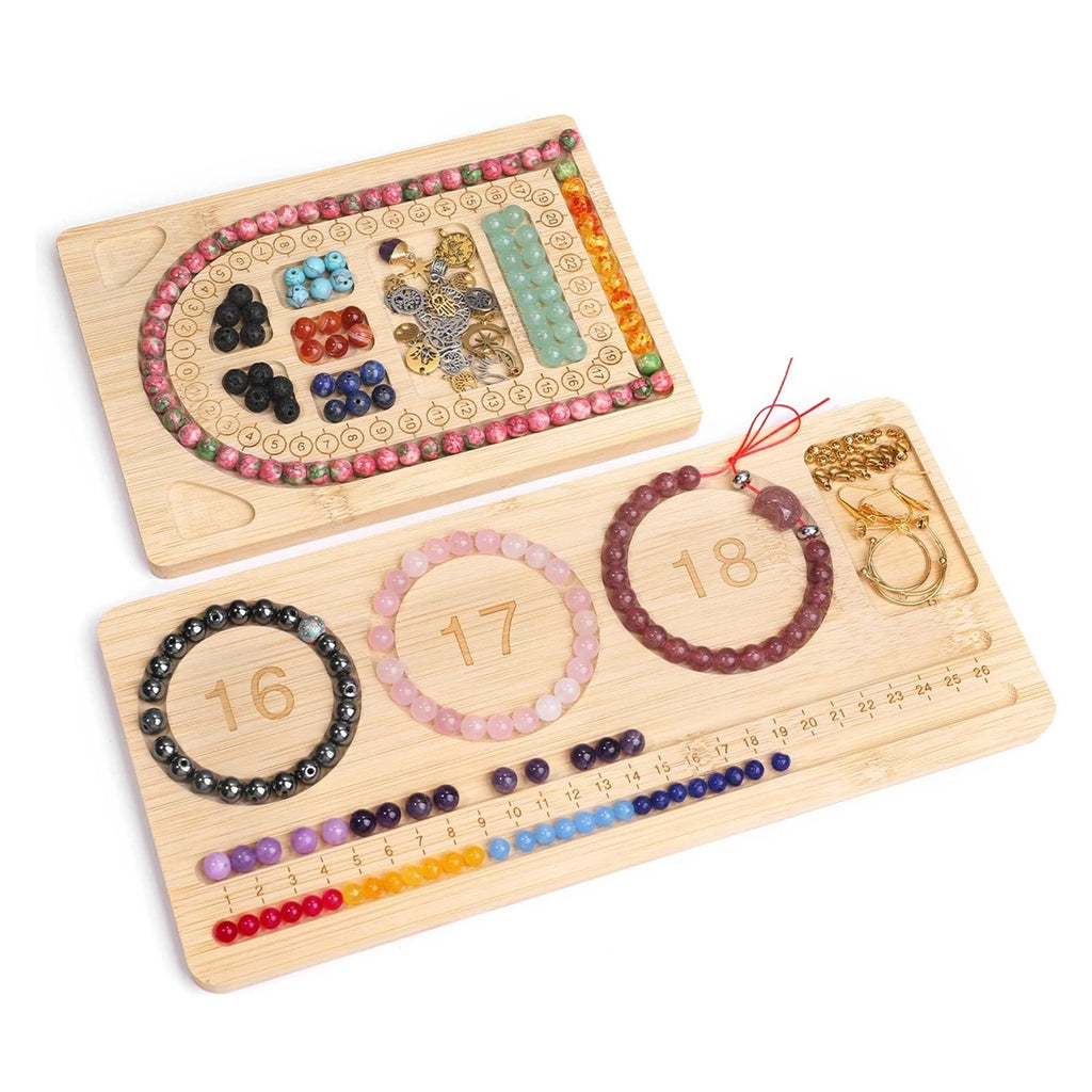 Beadboard Wooden Flocked Beading Tray