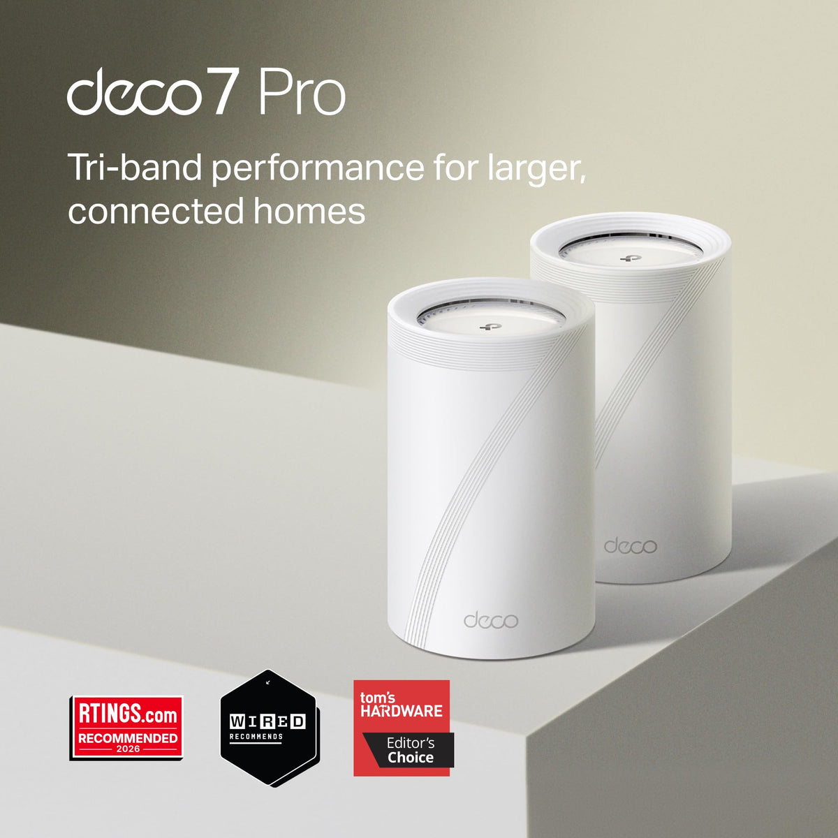 TP-Link Deco 7 Pro BE14000 Tri-Band Wi-Fi 7 Whole Home Mesh System