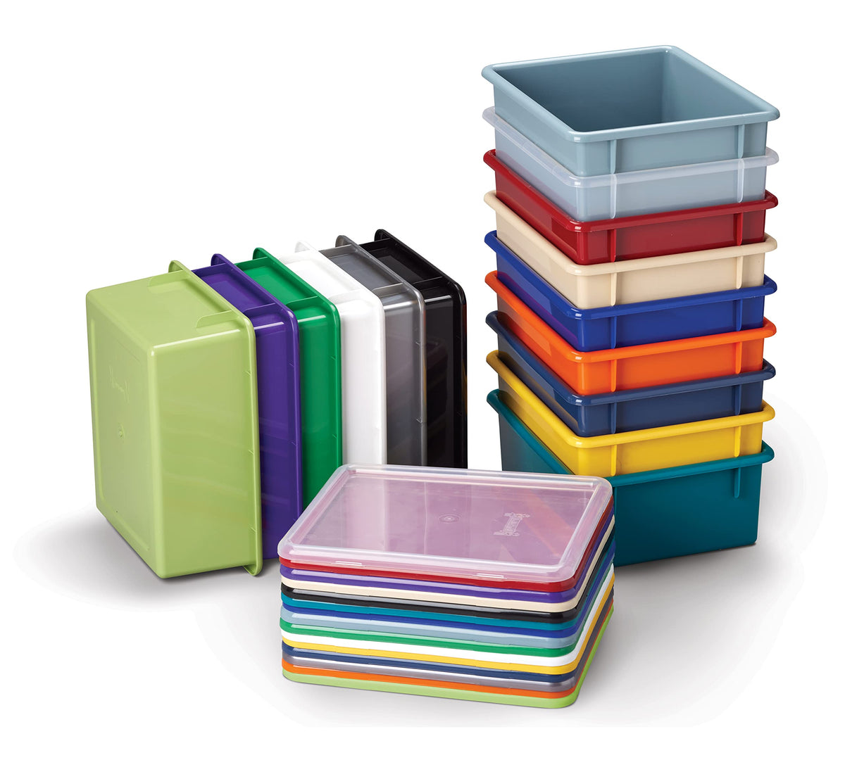 Jonti-Craft 30 Mobile Storage with Colored Tubs