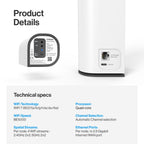 Linksys Velop Micro 7 Dual-Band BE5000 Wi-Fi 7 Mesh System | 4 WiFi Streams up to 5 Gbps | 6600 sq.ft. Coverage | Supports Internet Plans up to 2.5 Gbps | 3-Pack