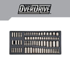CRAFTSMAN OVERDRIVE 284-Piece Gunmetal Chrome Mechanics Tool Set, Standard SAE/Metric Socket Set, with Hard Case (CMMT99284)