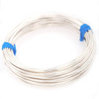925 Sterling Silver Wire, 18 Gauge, Round, Half Hard, 12FT by CRAFT WIRE
