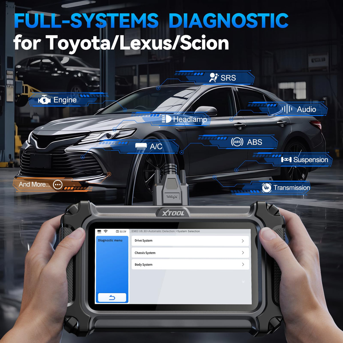 XTOOL IP500 for Toyota OBD2 Scanner,Full Systems Bidirectional Scan Tool