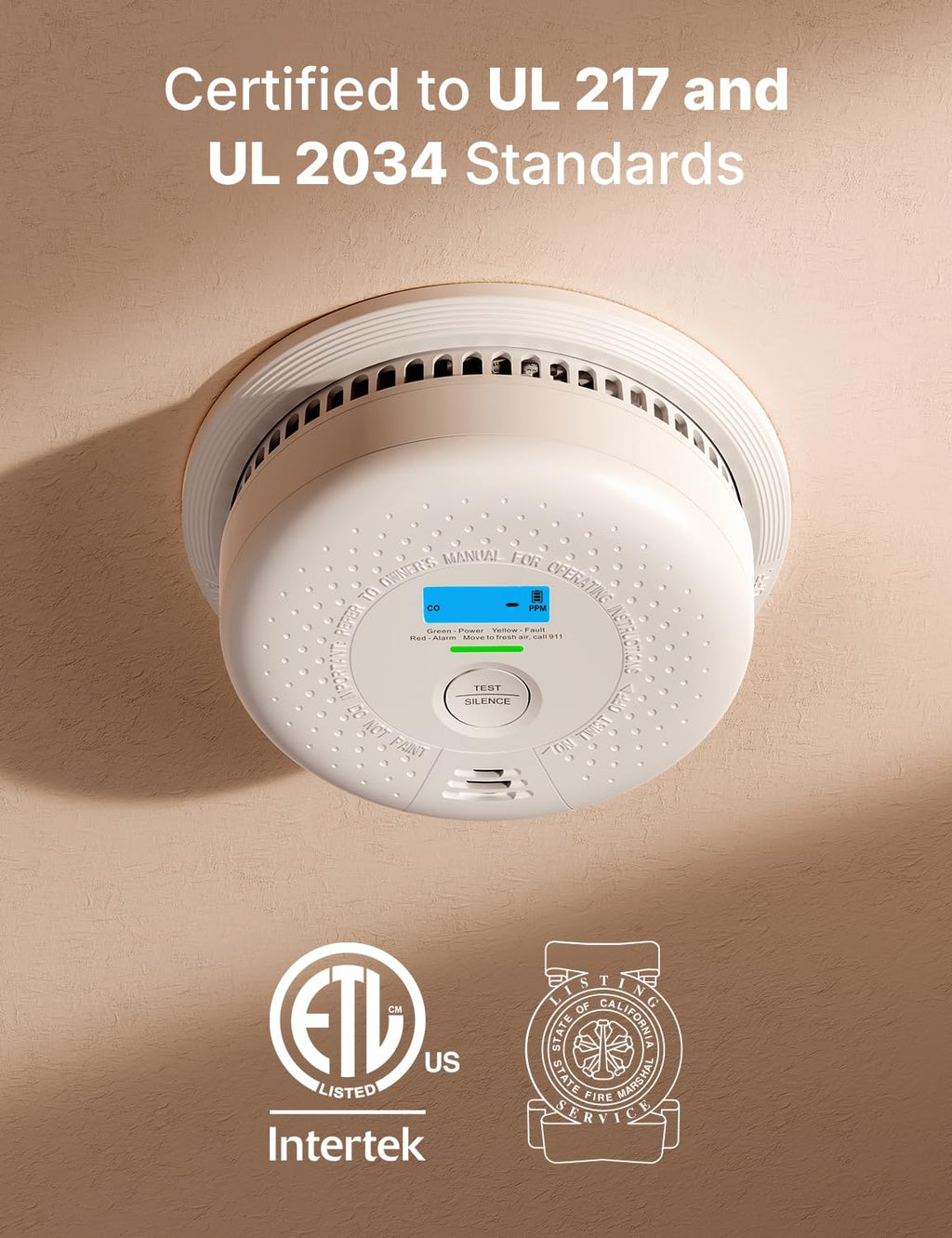 X-Sense Smoke Detector and Carbon Monoxide Detector, SC01, 5-Pack