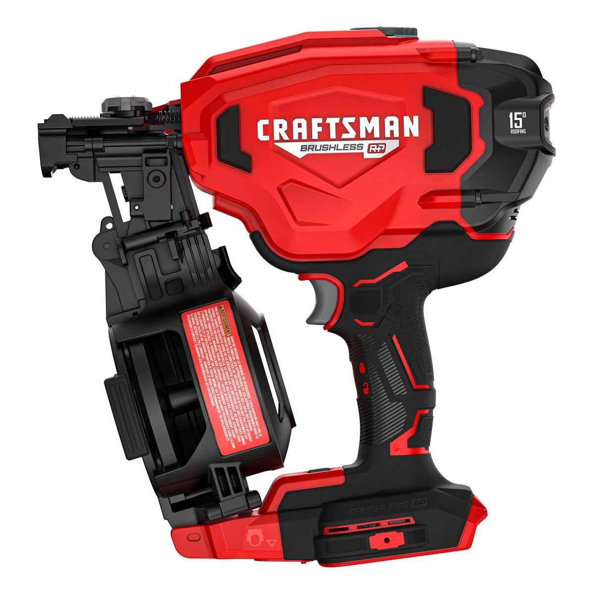 CRAFTSMAN V20 BRUSHLESS RP Cordless Roofing Nail Gun 15 Degrees (CMCN140B)