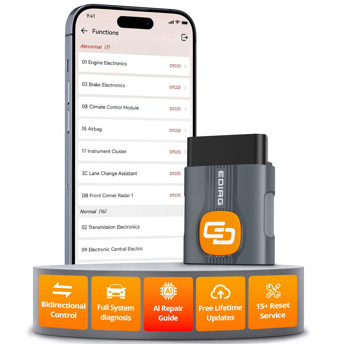 C1 Pro Bluetooth OBD2 Scanner Diagnostic Tool, Lifetime Free Update