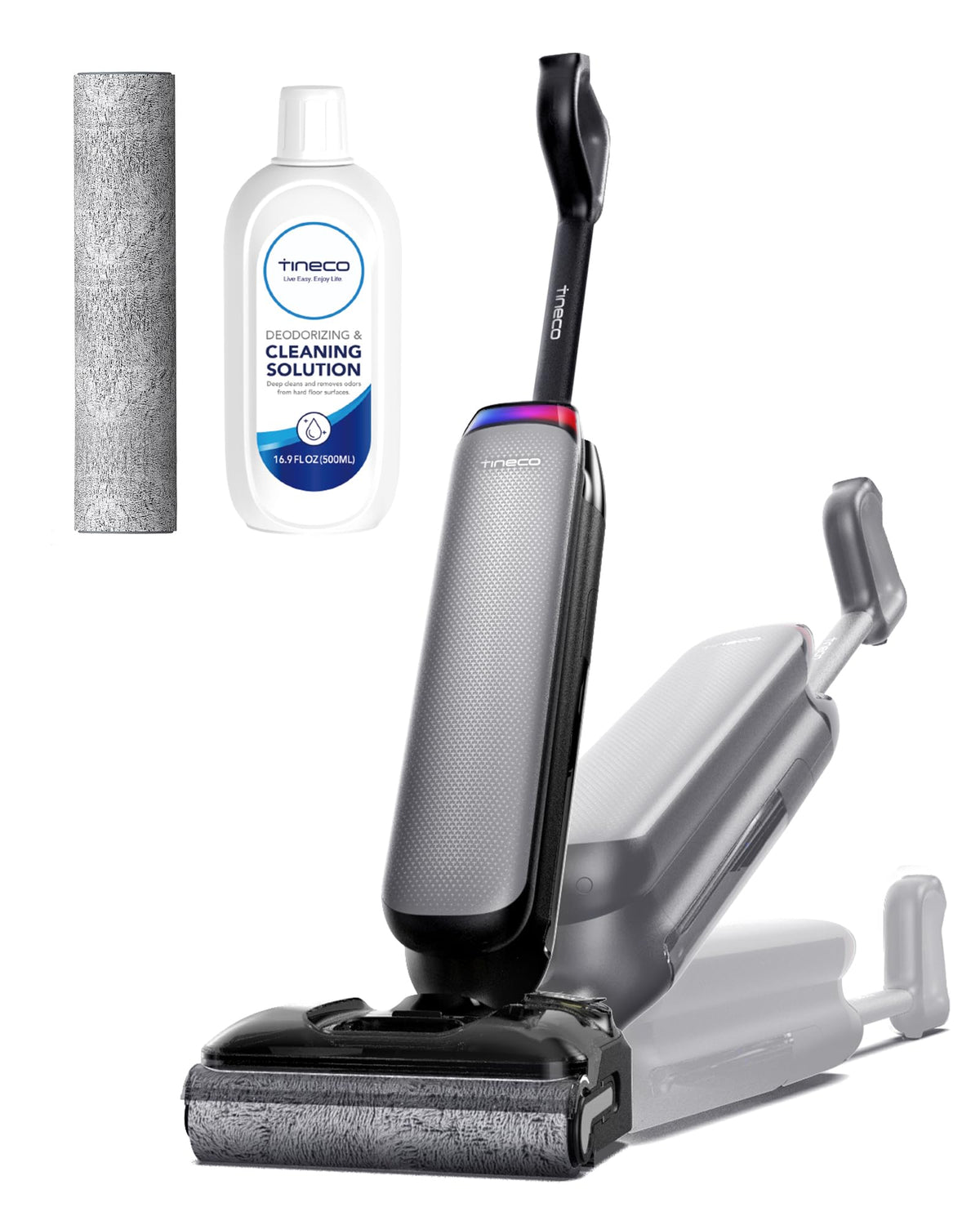 Tineco Wet Dry Vacuum Cleaner 22kPa Suction Floor Cleaner Mop, 50 Min Runtime, iLoop Smart Sensor, DualBlock Anti-Tangle Design, 185℉ Flashdry, Dual-Edge Cleaning, 180° Lay-Flat, Floor One S7 Artist
