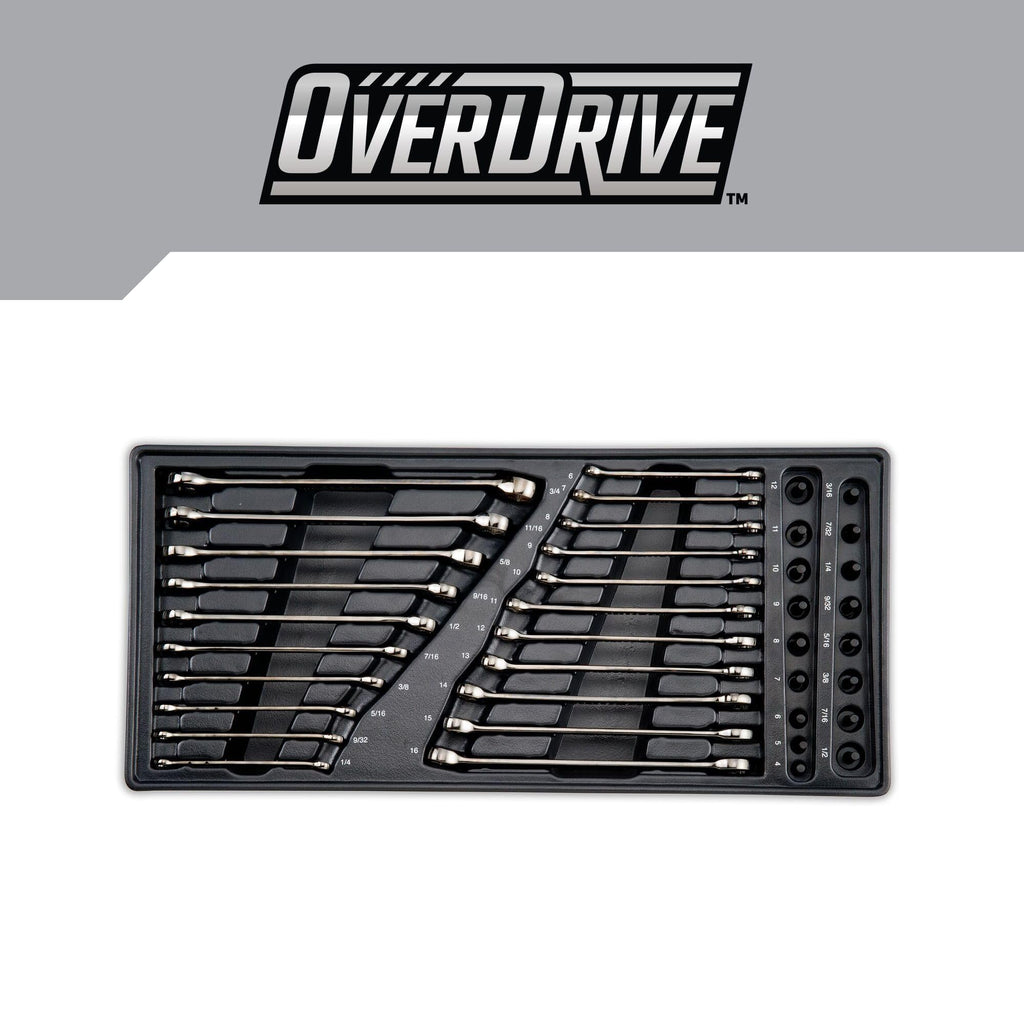 CRAFTSMAN OVERDRIVE 284-Piece Gunmetal Chrome Mechanics Tool Set, Standard SAE/Metric Socket Set, with Hard Case (CMMT99284)