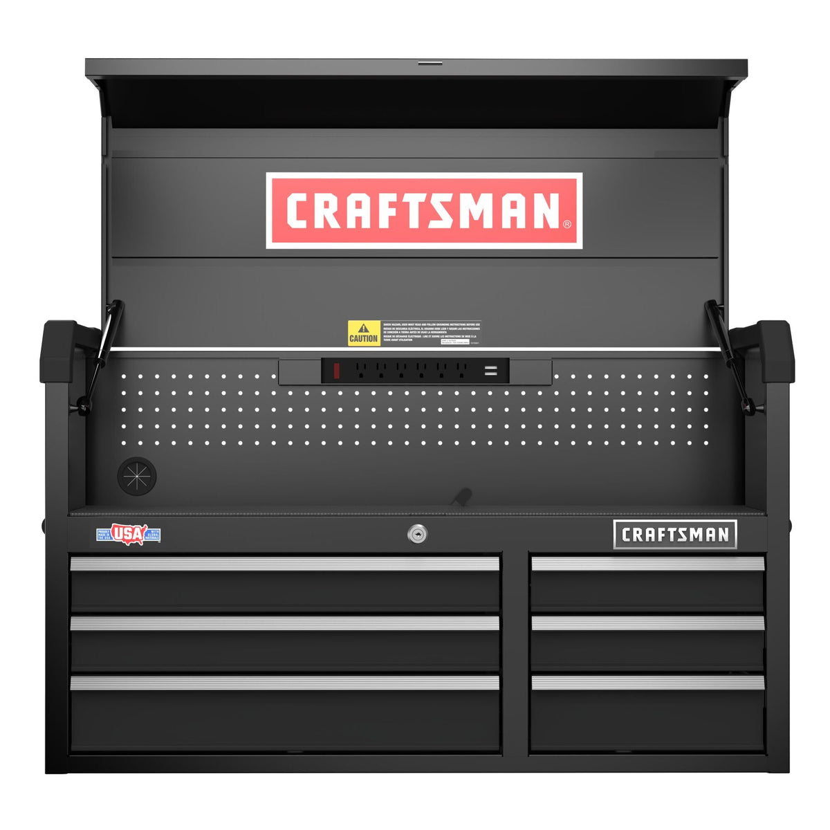 CRAFTSMAN S2000 41IN 6-DRAWER CHEST W/LIGHT & DIVIDE (CMST34162RB)