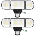 150W Motion Sensor Lights Outdoor for Outside, 15000LM LED Flood Lights Outdoor Wired Dusk to Dawn, Exterior Security Floodlight Fixture Waterproof IP65, Outdoor Lighting for House, Garage 2 Pack