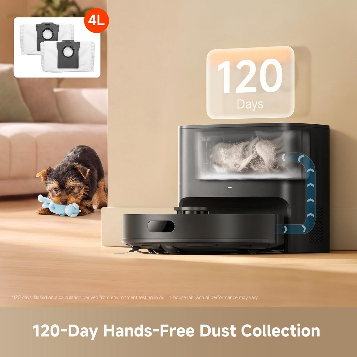 DREAME D20 Air Plus Robot Vacuum and Mop, 20,000Pa Powerful Suction