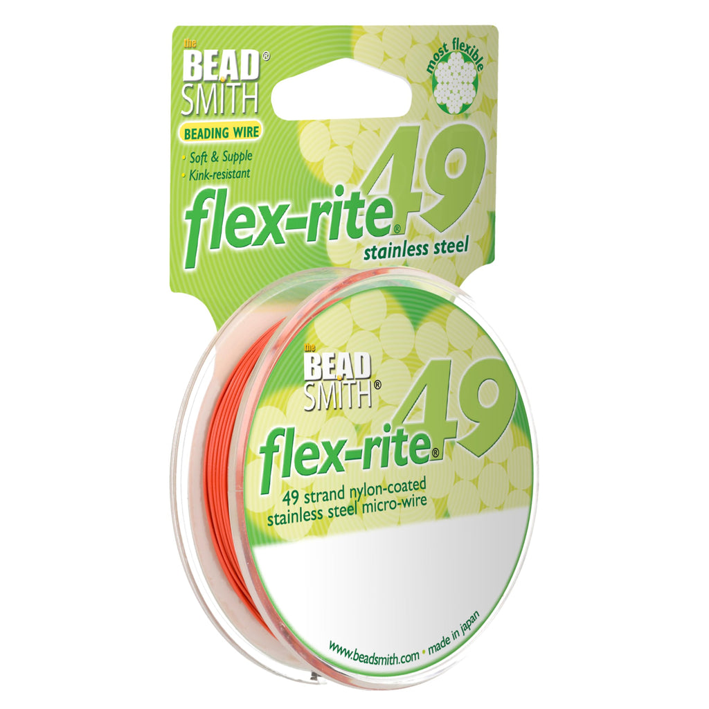 The Beadsmith Flex-Rite Beading Wire, Nylon-Coated Stainless-Steel Wire