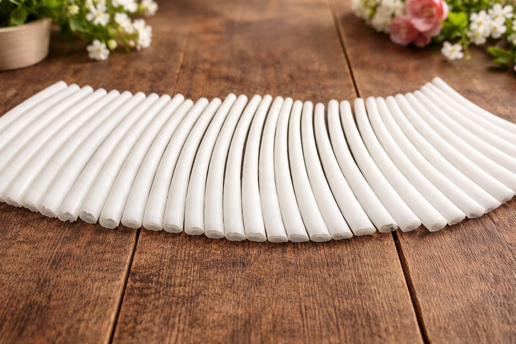 2.2 LBS (1 kg) Smooth Dentalium Shells – 2 to 2.2 Inches – Approx. 920 Pieces – Natural White Tubular Seashells for Jewelry Making, Craft, Beading & Native Regalia. (500 Gram)