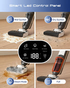 Wet Dry Vacuum Steam Mops, 4-in-1 Steam Vacuum Cleaner for Floor Cleaning