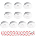 SITERLINK Smoke Detectors 10 Year Battery Backup UL217 ,GS525A 12 Pack