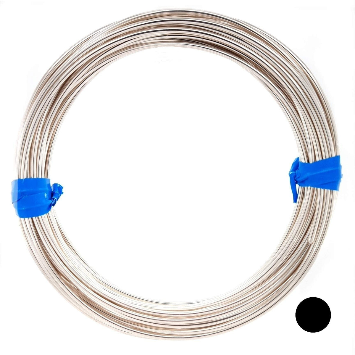 925 Sterling Silver Wire, 21 Gauge, Round, Half Hard, 15FT by CRAFT WIRE