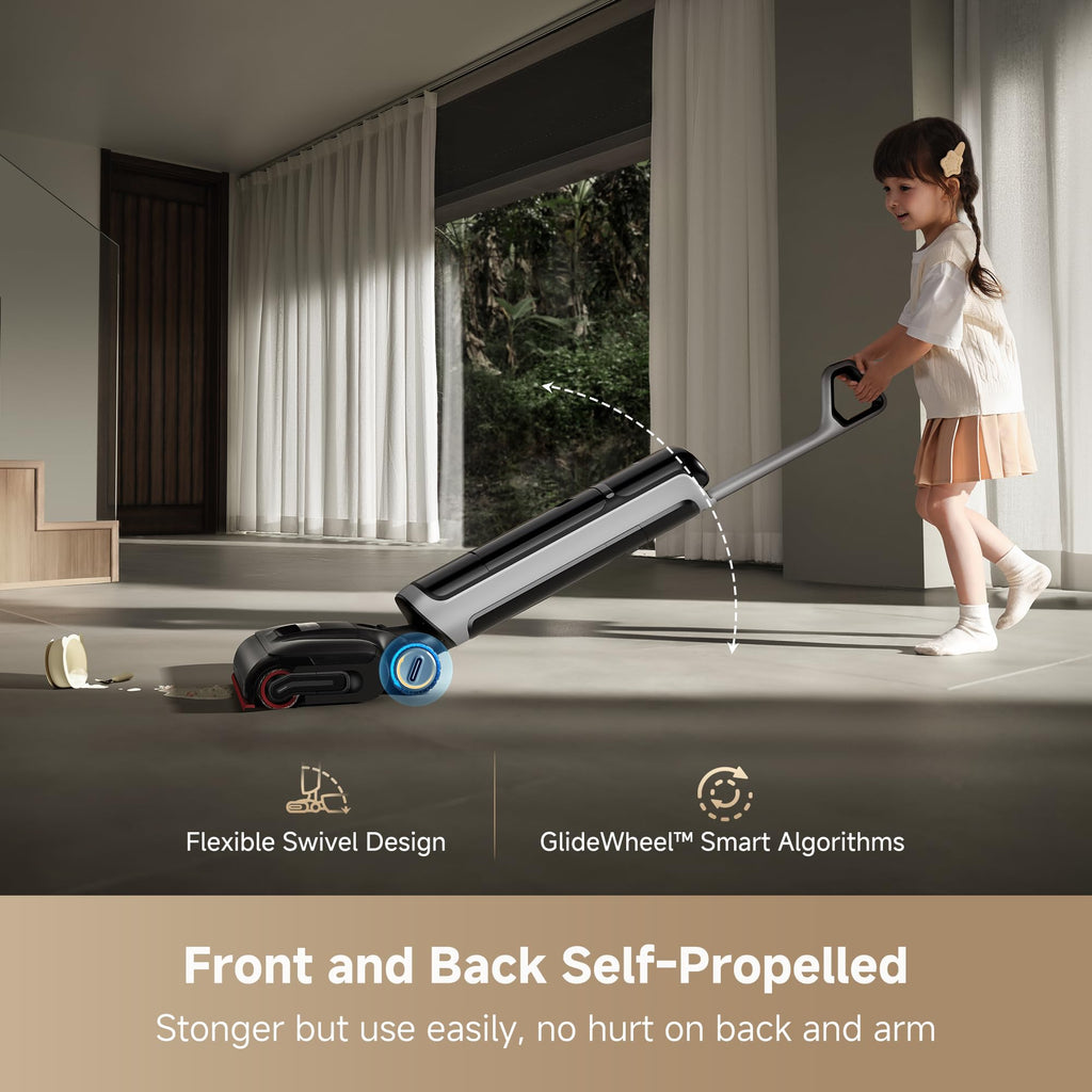 DREAME H15 Pro Wet Dry Vacuum and Mop, 185°F Heated Water Floor Cleaning
