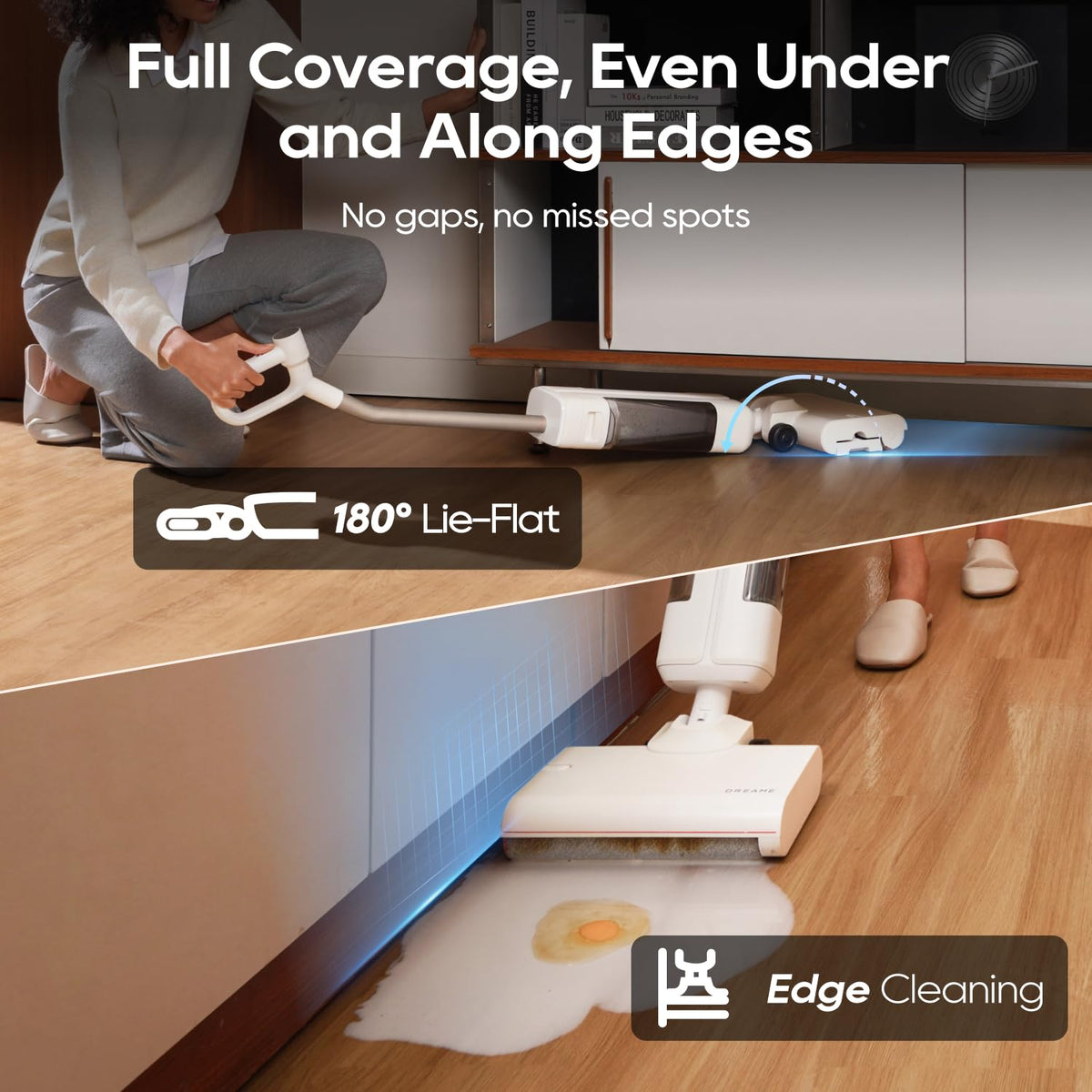 DREAME FloorX 110 Plus Cordless Hard Floor Cleaner, Household Wet & Dry Mop