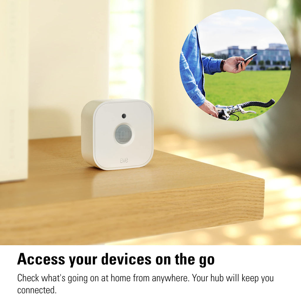 Eve Motion (Matter) 3-Pack – Smart Motion and Light Sensor, IPX3, Automatic Activation of Devices, Future-Proof, Works with Apple Home, Alexa, Google Home, SmartThings, Requires Thread Border Router