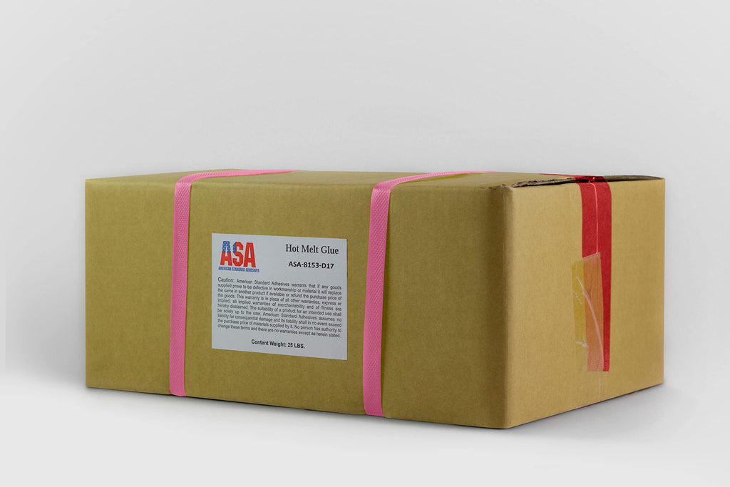 ASA Clear Hot Melt Glue Sticks 1.75" x 1.75", Arts & Crafts, 25 lb