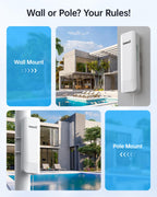 Wireless Bridge Point to Point Outdoor: Ueevii CPE453 5.8GHz Dual 100Mbps WiFi Bridge