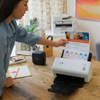 Brother ADS-3100 High-Speed Desktop Scanner | Compact with Scan Speeds of Up to 40ppm, White