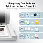 Plustek OS1180 - Flat Scanner for Graphics and Documents in A3 Format, Design Suitable for Libraries, Schools or Small Offices - Scanning A3 Documents in Approximately 9 Seconds