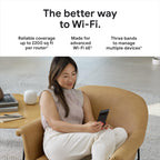Google Nest WiFi Pro - Wi-Fi 6E - Reliable Home Wi-Fi System with Fast Speed and Whole Home Coverage - WPS - Mesh Router - Non-Retail Packaging - 2 Pack - Fog