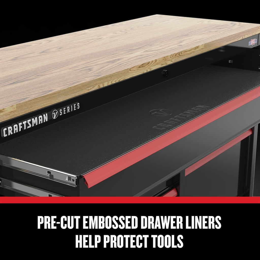 CRAFTSMAN V-Series 63 in. Garage Storage Mobile Workstation with 11 Drawers (CMSTVS6311BK)