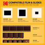 KODAK Slide N Scan Max Film Scanner, Slide Scanner, Black/Yellow