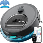 Lefant Robot Vacuum and Mop, Smart Mapping and Obstacle Avoidance, Tangle-Free Pet Hair, 2.4G/5G WiFi App Control, Slim Design for Wider Coverage, Carpet Detection, M330 Pro, Grey