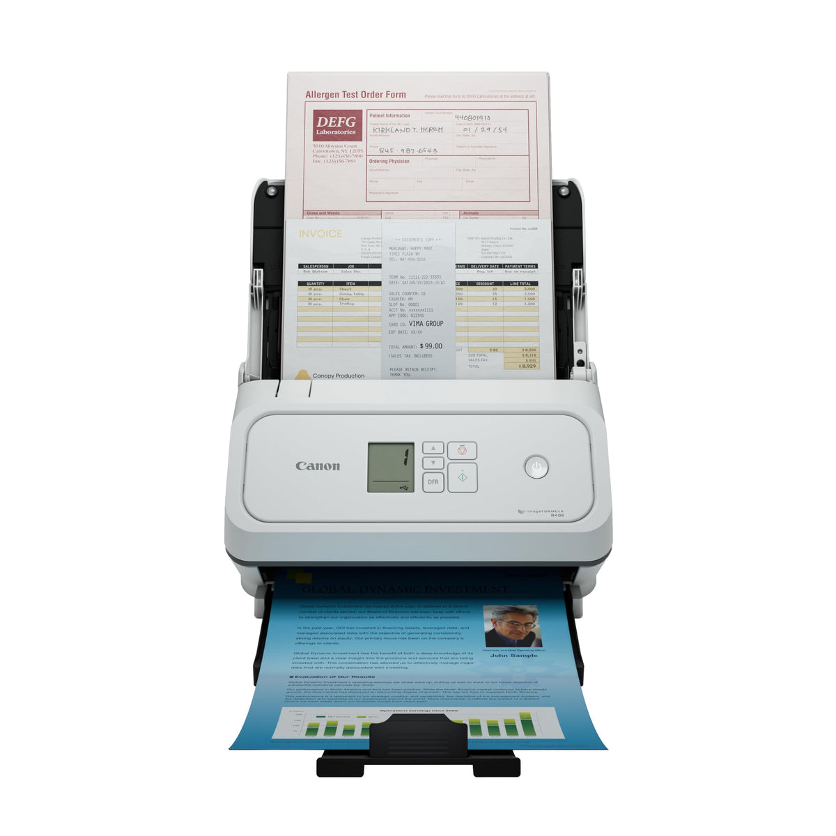 Canon imageFORMULA R40II Receipt Edition Office Document Scanner